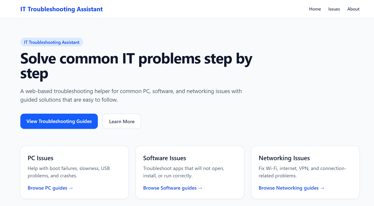 IT Troubleshooting Assistant